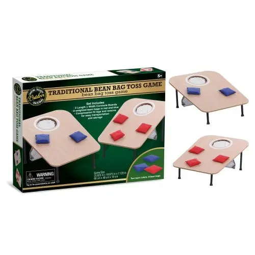 Classic Wooden Bean Bag Toss Game - Family Fun Outdoor Activity 1