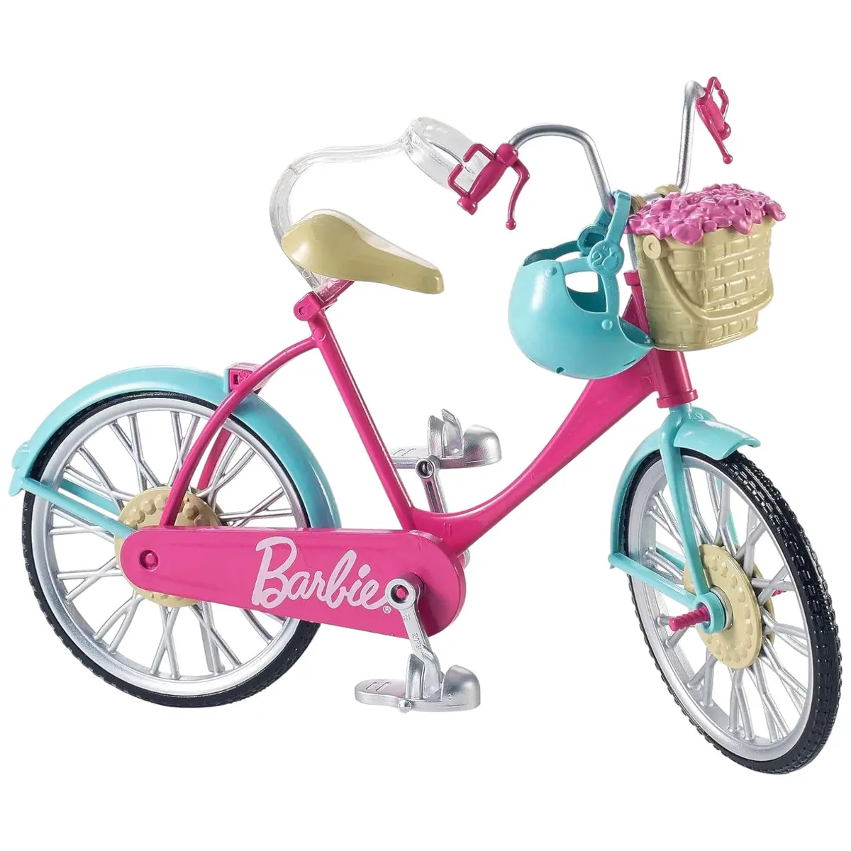 Girls Barbie Dream Adventure Safety Bike With Helmet And Basket 1