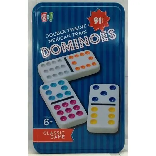 Go! Toys Classic Double 12 Mexican Train Dominoes Set 1