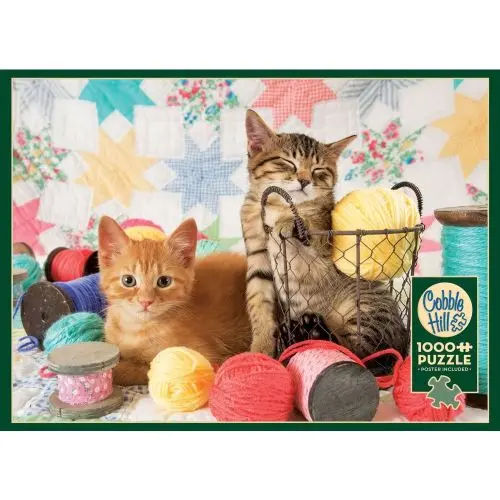 Outset Media Balls Of Fluff Kittens & Yarn Jigsaw Puzzle - 1000 Pc 1