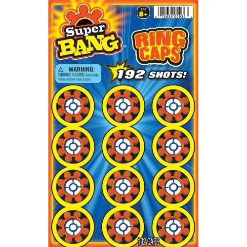 Super Bang Ring Caps 192 Count - Explosive Fun With Every Shot! 1