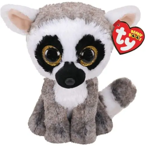 Ty Beanie Boo 6 Inch Linus Lemur Plush Toy 1