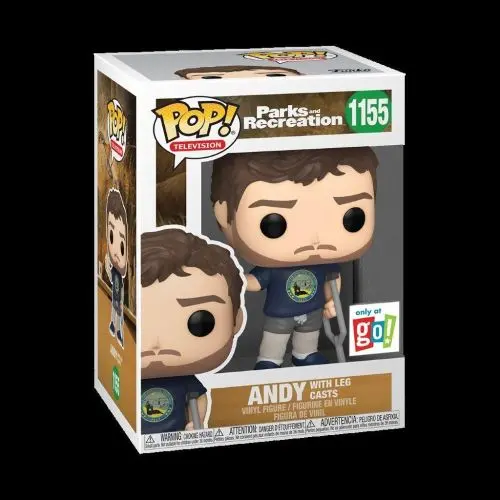 Funko Pop! Parks & Rec Andy Dwyer 3.75 Inch Vinyl Figure In Leg Casts 1