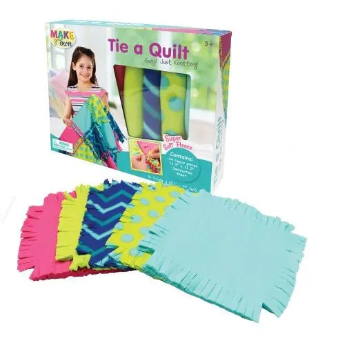Craftbuddy Diy No-Sew Quilt Making Kit - Colorful Fabric 1