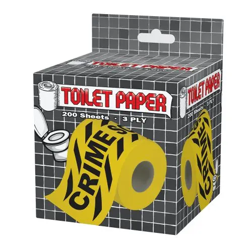 Crime Scene Tape Toilet Paper - A Whodunit In Your Bathroom! 1