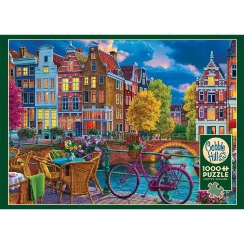 Cobble Hill Cozy Street Travel Jigsaw Puzzle - 1000 Pc 1