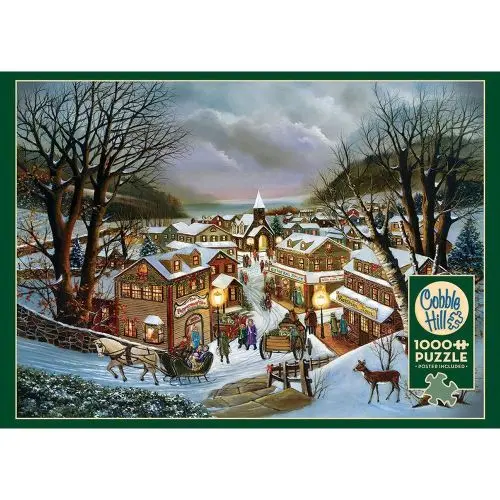 Cobble Hill I Remember Christmas Winter Scene Jigsaw Puzzle - 1000 Pc 1