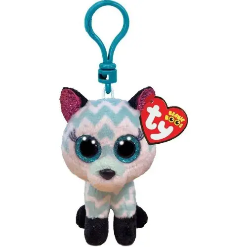 Atlas Fox Aqua Boo Clip Plush Backpack Accessory 1