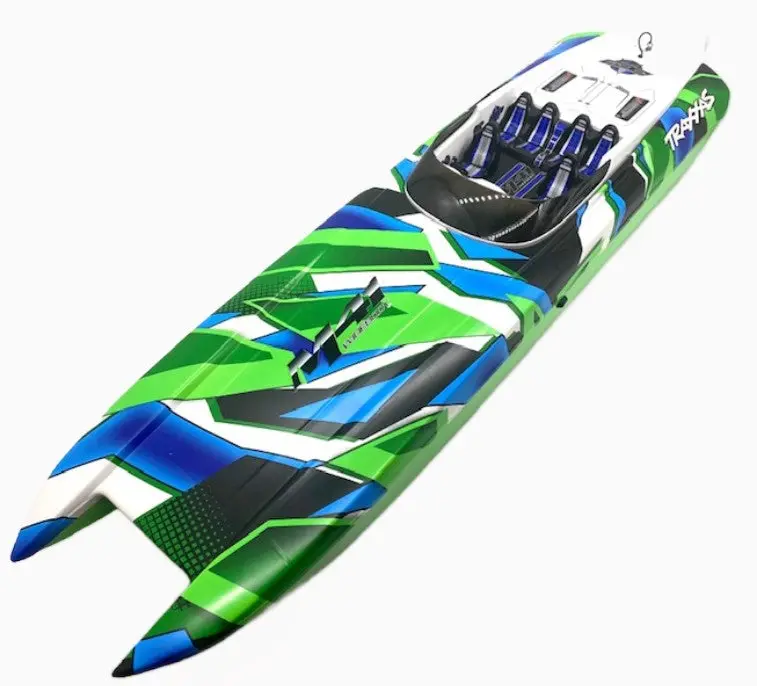Fits M41 Widebody Boat Hull & Hatch Green Catamaran Dcb Blue Painted 57046-4 1