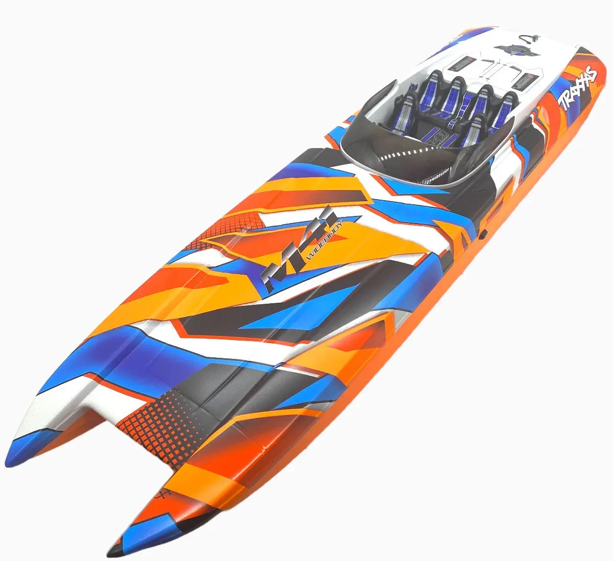 Fits M41 Widebody Boat Hull & Hatch Orange Catamaran Dcb Blue Painted 57046-4 1