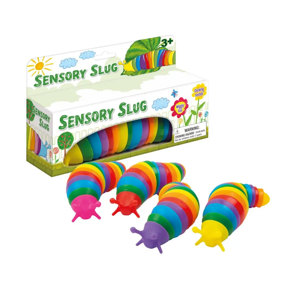 Twisty Fidget Rainbow Slug - Sensory Fun Toy 1