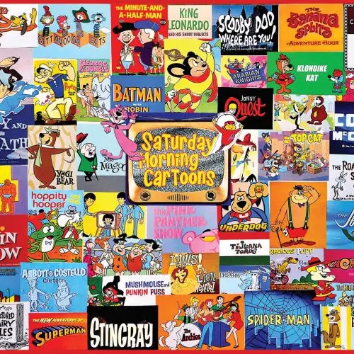 White Mountain Nostalgic Saturday Morning Cartoons 1000-Piece Puzzle 1