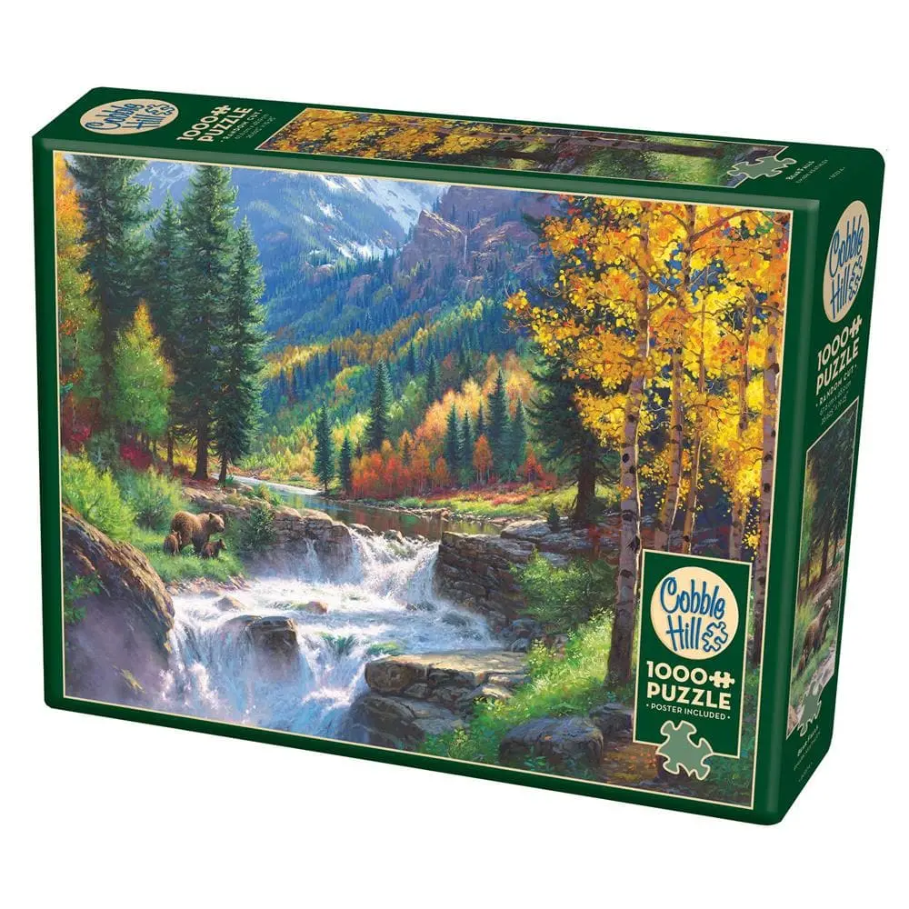 Cobble Hill Bear Falls Wildlife Jigsaw Puzzle - 1000 Pc 1