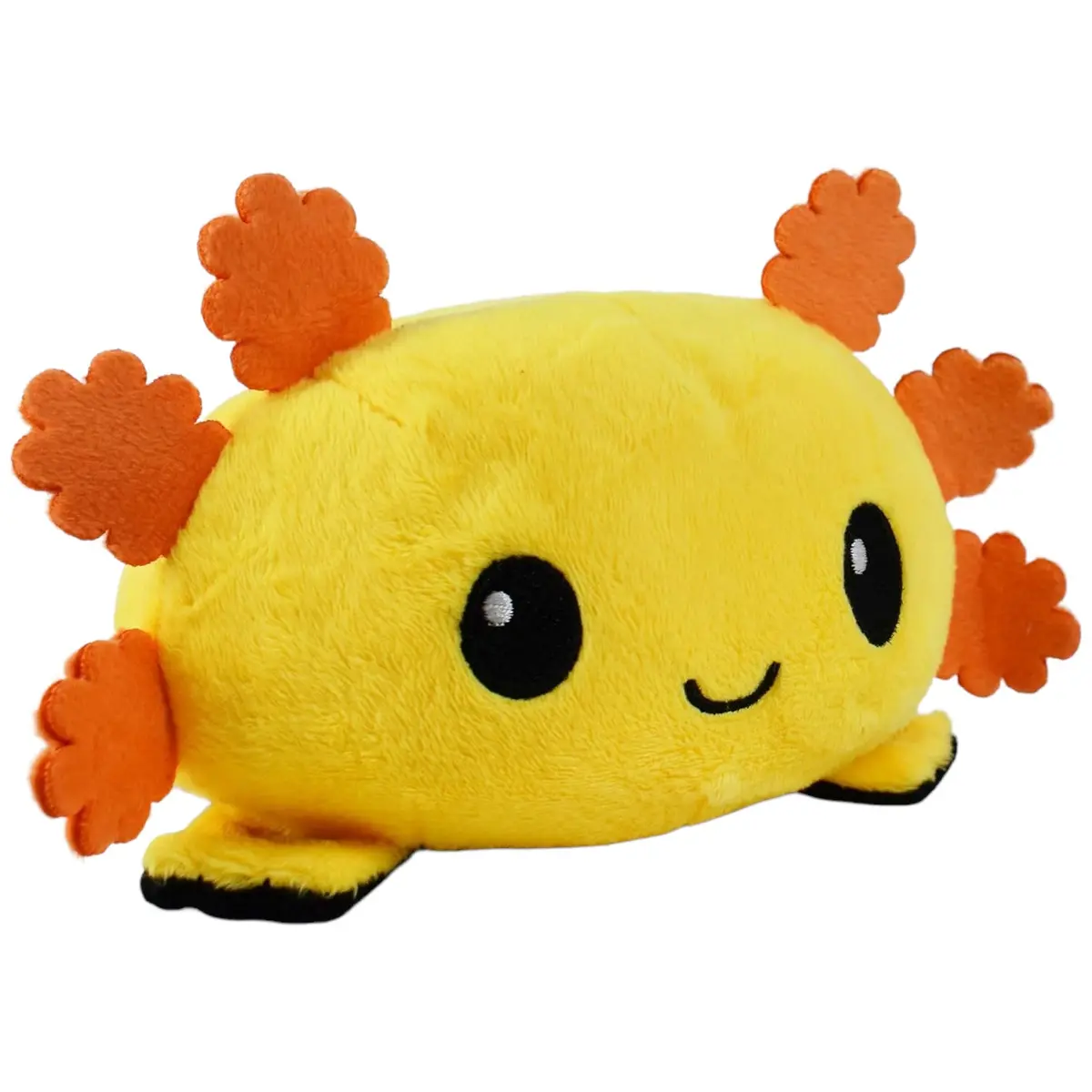 Teeturtle Reversible Axolotl Plushie - Dual Mood Yellow And Black 1