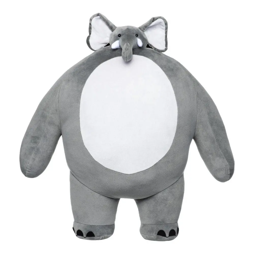 Tiny Headed Kingdom Dorrit Plush Elephant 15 Inch - Soft Grey 1
