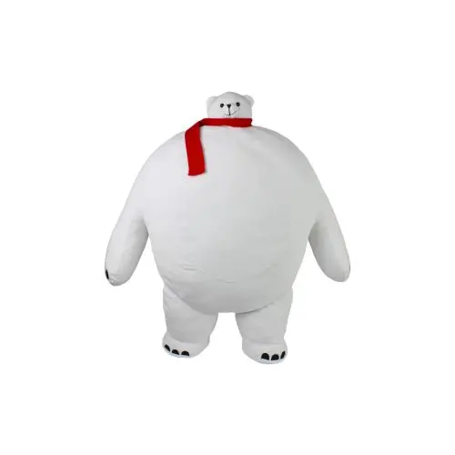 Tiny Headed Polar Pip 15 Inch Bear With Red Scarf 1