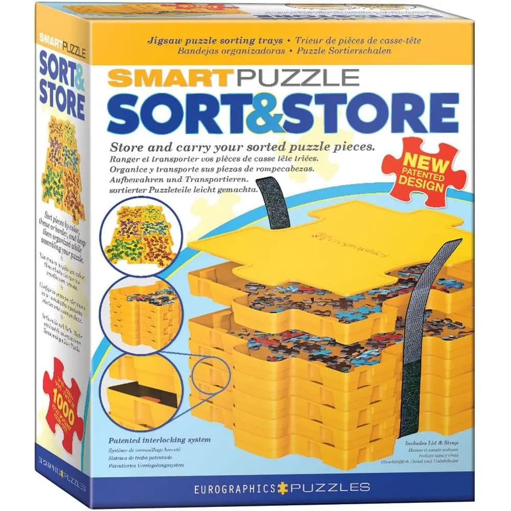Eurographics Smart Puzzle Sort And Store Tray Set – 1000 Pc 1