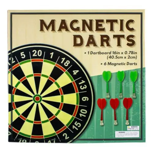 Magnetic Marvel 16-Inch Dartboard With Safe Darts 1
