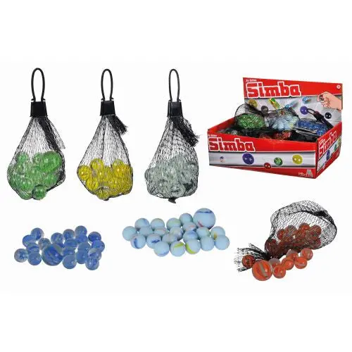 Vibrant Spectrum Marbles, 6-Count Assorted Colors Set 1