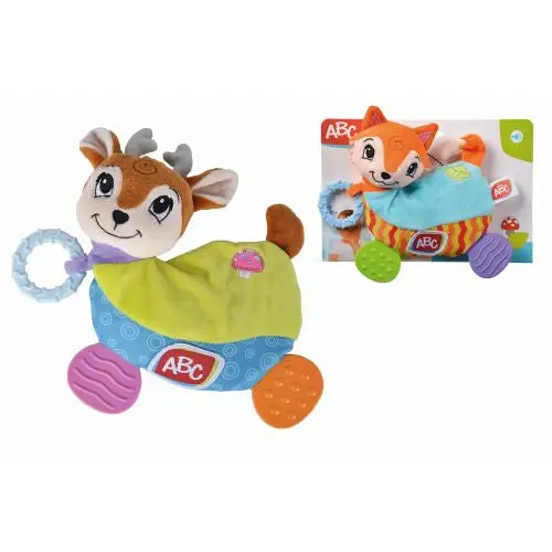 Abc Forest Friends Plush Teether - Soothing Baby Toy 1