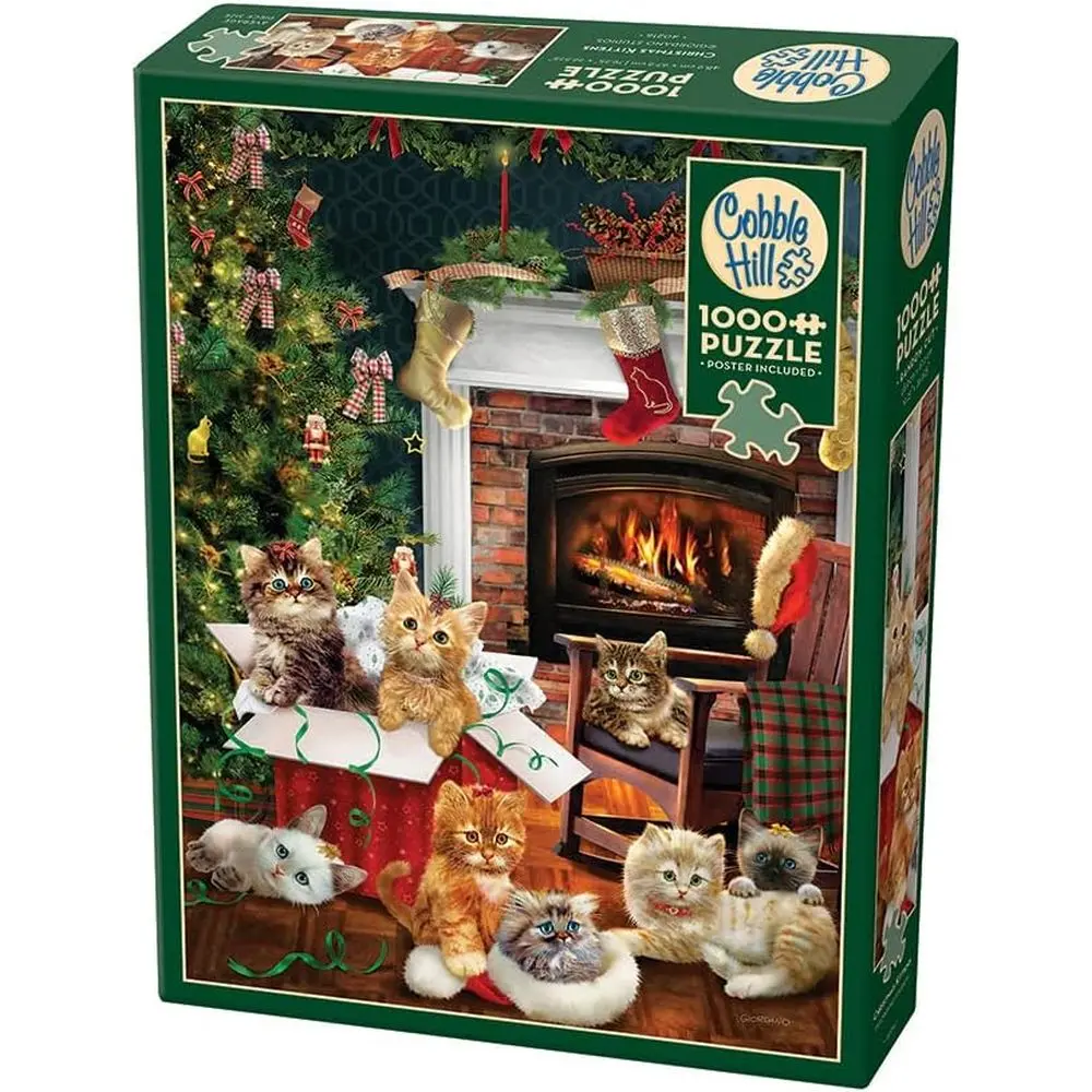 Christmas Kittens 1000 Piece Jigsaw Puzzle 1