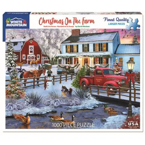Toys R Us Christmas On The Farm Themed Jigsaw Puzzle - 1000Pc 2