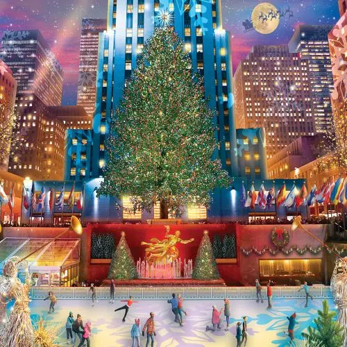 Vermont Christmas Company Rockefeller Christmas Jigsaw Puzzle - 1000 Pc 1