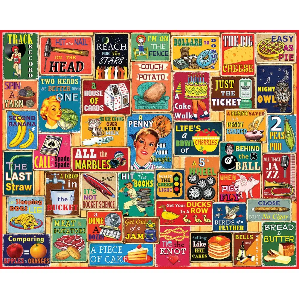 White Mountain Things We All Say - Jigsaw Puzzle - 1000 Pc 1