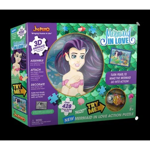 Jigpetto Vibrant Underwater Action Mermaid Puzzle - 428 Pc 1