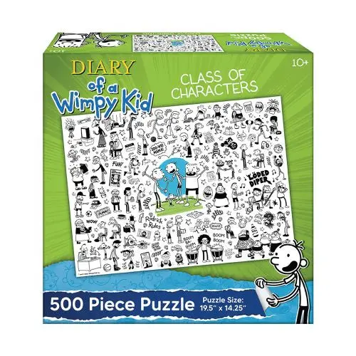 Diary Of A Wimpy Kid Class Characters Jigsaw Puzzle - 500 Pc 1