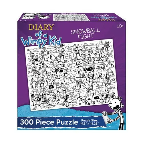 Diary Of A Wimpy Kid Snowball Fight Jigsaw Puzzle - 300 Pc 1