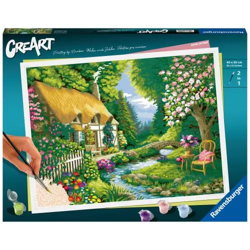 Ravensburger River Cottage Artistic Paint By Number Kit 1