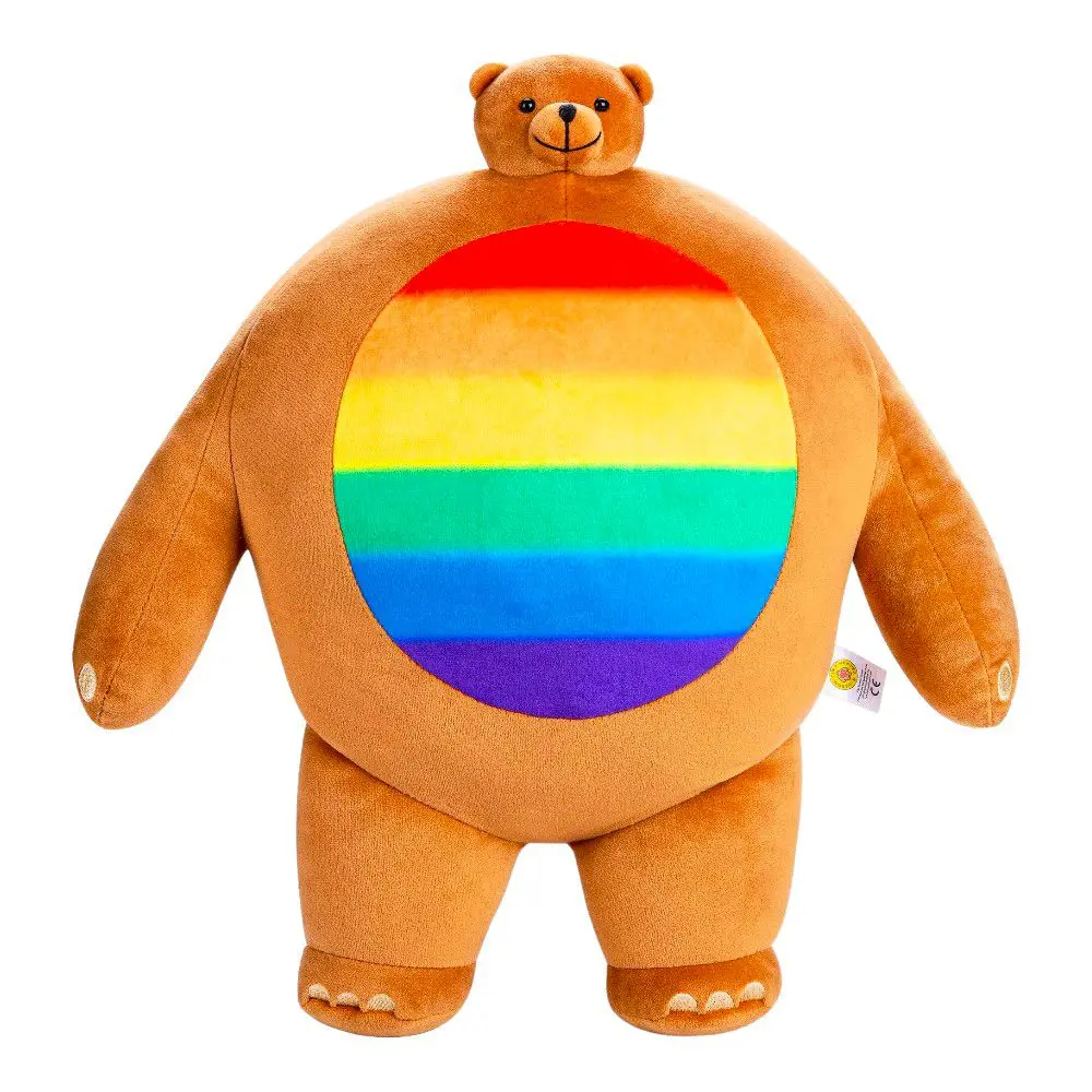 Tiny Headed Kingdom 15 Inch Rainbow Pride Plush Bear - Multicolor 1