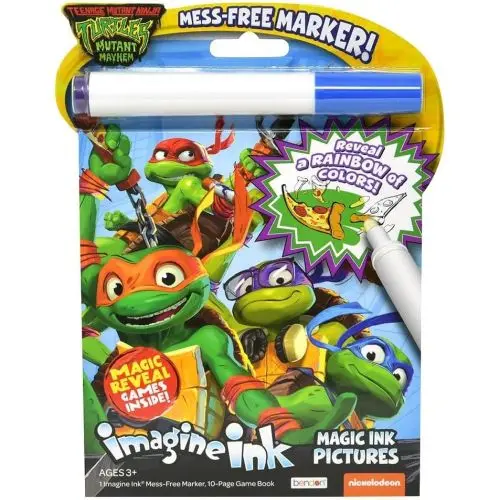 Teenage Mutant Ninja Turtles Imagine Ink Mess-Free Magic Marker And Book 1