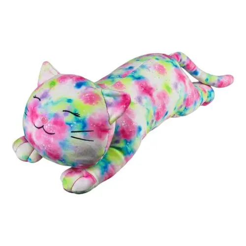 Snoozimals Plush 20 Inch Tie-Dye Kitty - Colorful Cuddles 1