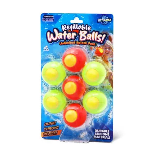 Splashzone Reusable Silicone Water Balls, 6-Pack With Mesh Bag 1