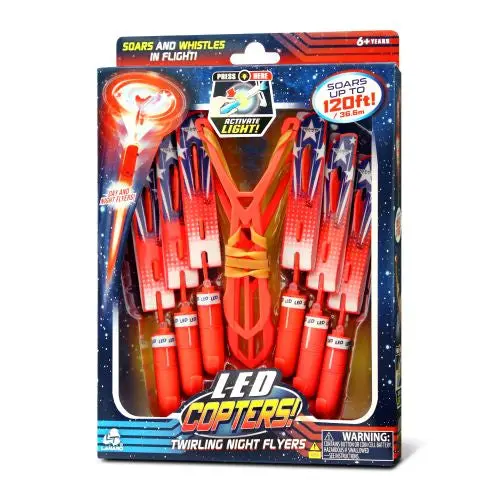 Stunt Flyer Led Copters 6 Pcs Set: Sky-High Light Show 1