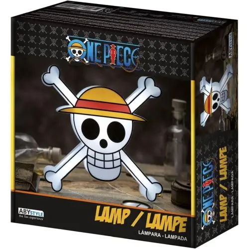 Abystyle One Piece Battery-Operated 10-Inch Skull Lamp - Straw Hat Jolly Roger 1