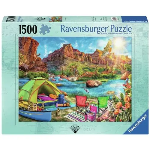 Ravensburger Canyon Camping Scenic Jigsaw Puzzle - 1500 Pc 1