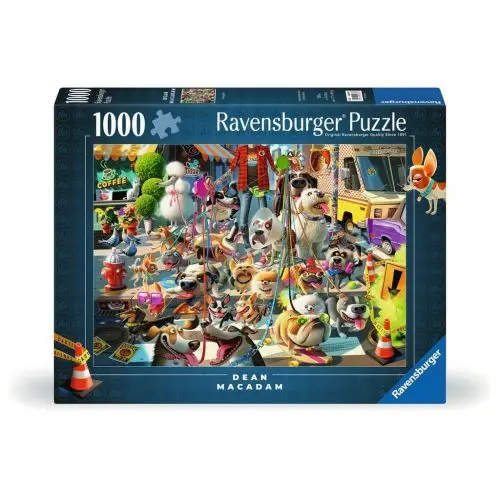 Ravensburger Dog Walker Vibrant Park Scene Puzzle - 1000 Pc 1