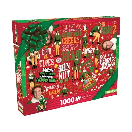 Elf Christmas Cheer Festive Jigsaw Puzzle - 1000 Pc 1
