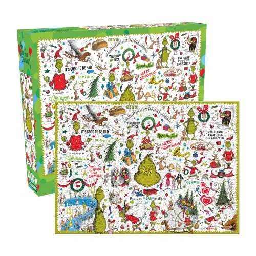 Aquarius Grinch Stole Christmas Jigsaw Puzzle - 1000 Pc 1