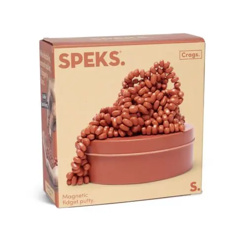 Crags Matte Coral Magnetic Fidget Putty Tin 1