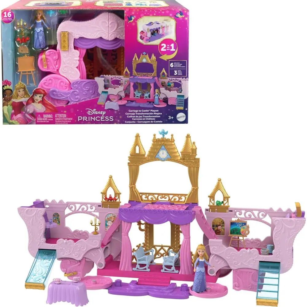 Disney Princess Carriage Castle Transforming Playset 1