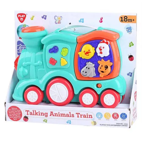 Whimsy Wheels B/O Talking Animal Train With Lights & Sounds 1