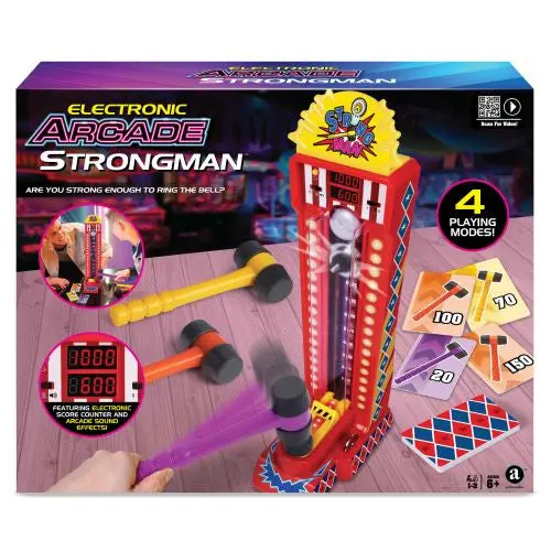 Arcade Hero Electronic Strongman Tabletop Hammer Challenge 1