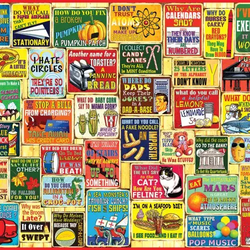 White Mountain Dad Jokes 1000Pc Jigsaw Puzzle 1