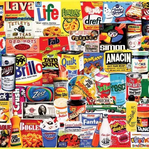 White Mountain Retro Snack Time Jigsaw Puzzle - 1000 Pc 1