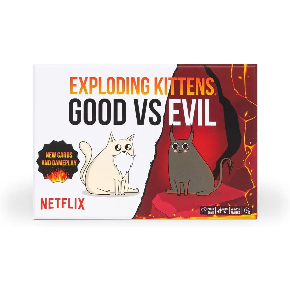 Exploding Kittens Good Vs. Evil Netflix Series Card Game 1