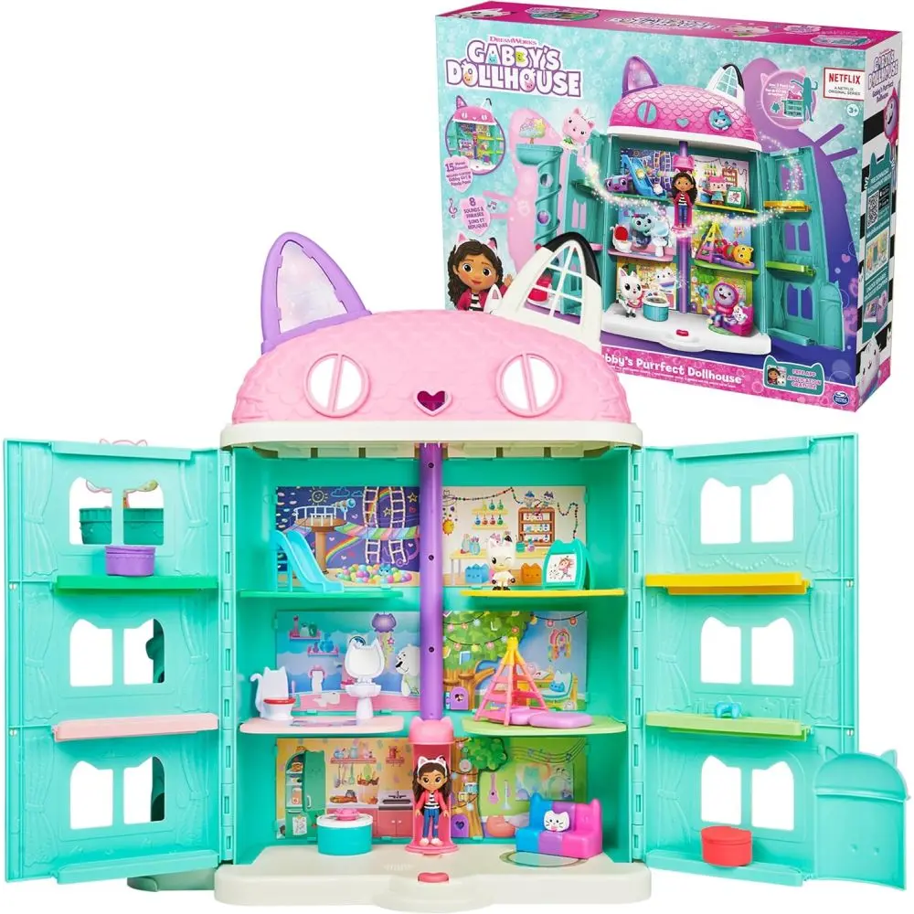 Gabby's Dollhouse Purrfect Dollhouse Interactive Playset 1
